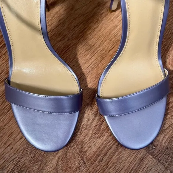 NWB MICHAEL KORS ANTONIA SANDAL PEARLIZED Orched Heel Sandal 40SOATHA1W Sz 9M