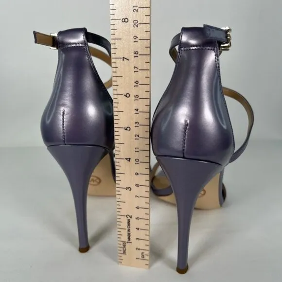 NWB MICHAEL KORS ANTONIA SANDAL PEARLIZED Orched Heel Sandal 40SOATHA1W Sz 9M