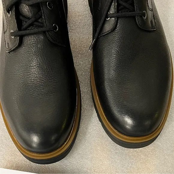 NWOB $199 JOHNSTON &amp; MURPHY XC4 HENSON PLAIN TOE BOOT BLACK Size 13
