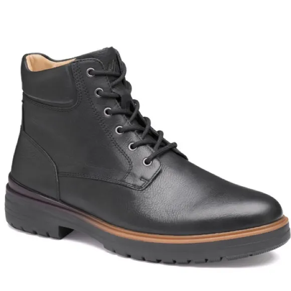NWOB $199 JOHNSTON &amp; MURPHY XC4 HENSON PLAIN TOE BOOT BLACK Size 13