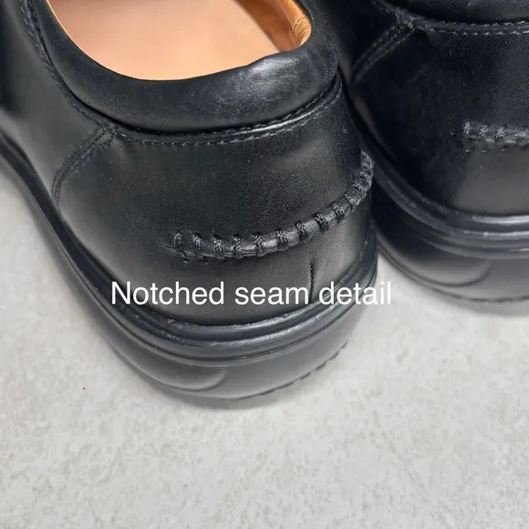 NWOB Dr. Comfort 6210 Frank Black Leather Monk Strap Split Toe Shoes Men US 9W