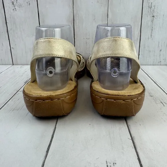 NWOB Rieker Off White Regina B9 Comfort Strap Sandal Size 41/9.5
