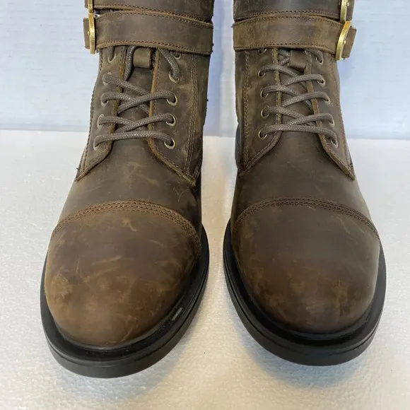 NWOT Aldo Jokubas Genuine Leather Lace Up Boots Men's Size 8 Brown Waterproof
