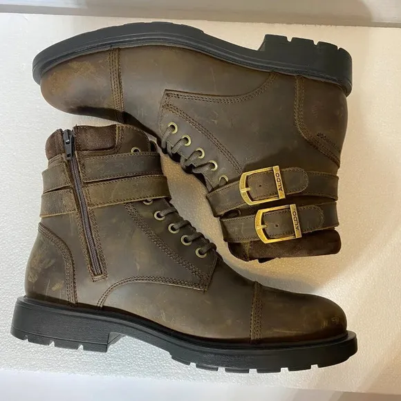 NWOT Aldo Jokubas Genuine Leather Lace Up Boots Men's Size 8 Brown Waterproof