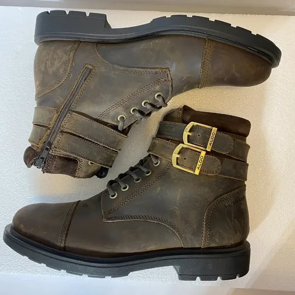 NWOT Aldo Jokubas Genuine Leather Lace Up Boots Men's Size 8 Brown Waterproof