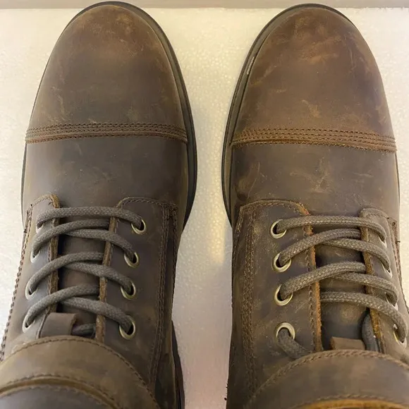 NWOT Aldo Jokubas Genuine Leather Lace Up Boots Men's Size 8 Brown Waterproof