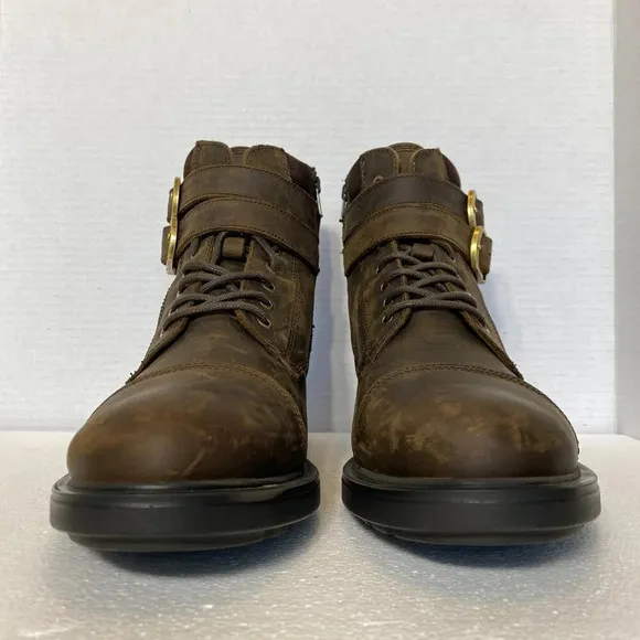 NWOT Aldo Jokubas Genuine Leather Lace Up Boots Men's Size 8 Brown Waterproof