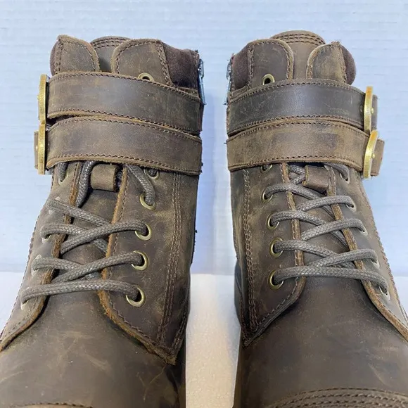 NWOT Aldo Jokubas Genuine Leather Lace Up Boots Men's Size 8 Brown Waterproof