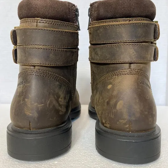NWOT Aldo Jokubas Genuine Leather Lace Up Boots Men's Size 8 Brown Waterproof