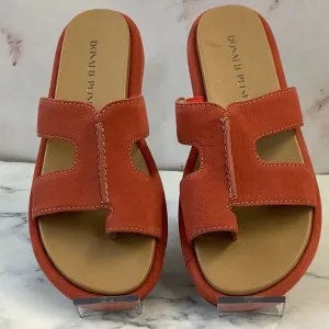 NWOT Donald Pliner Women's Addara Style Platform Sandals Coral Color Size 6
