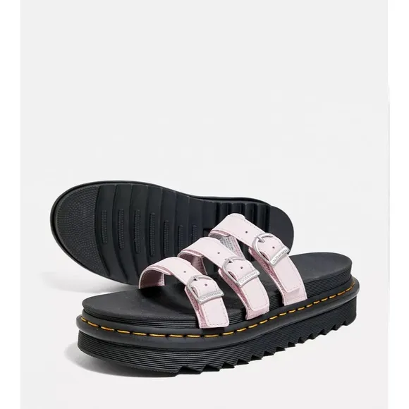 NWOT Dr. Martens Blaire Pink Slide Sandals