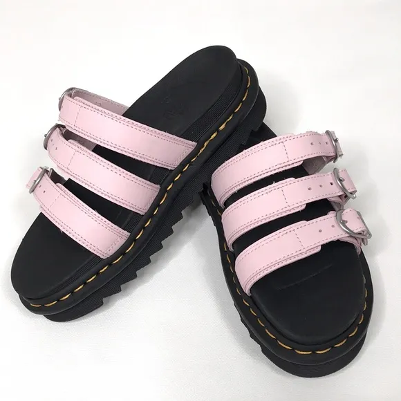 NWOT Dr. Martens Blaire Pink Slide Sandals