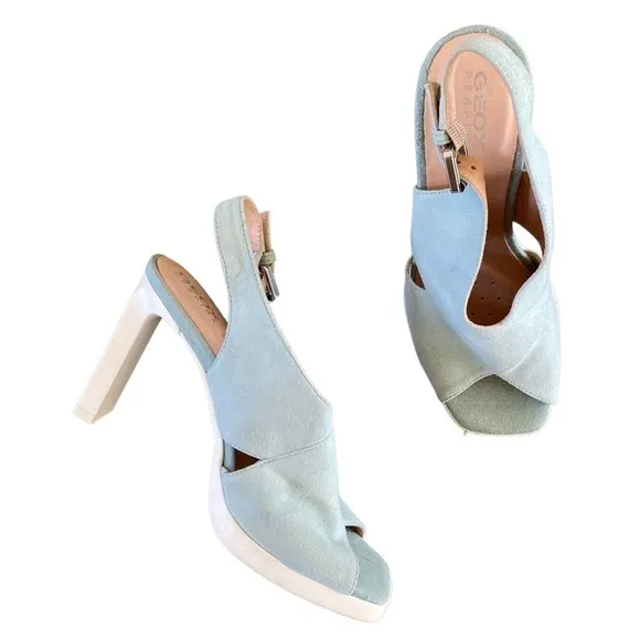 NWOT Geox Jenieve D Open Toe Dress Sandals sz 36