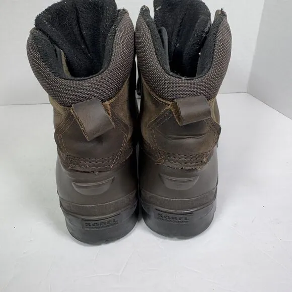NWOT SOREL Boots Mens 10 Lined Lace Waterproof Winter Brown‎