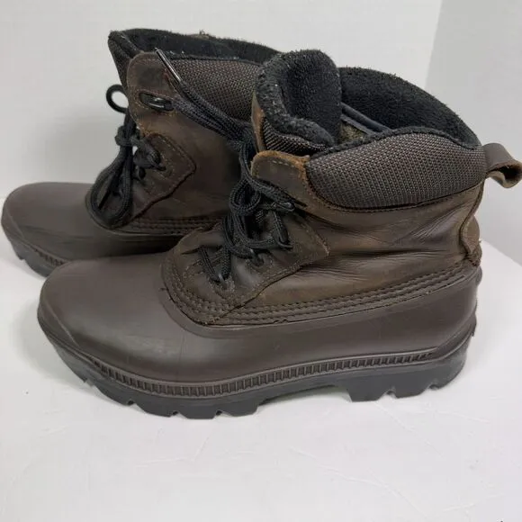 NWOT SOREL Boots Mens 10 Lined Lace Waterproof Winter Brown‎