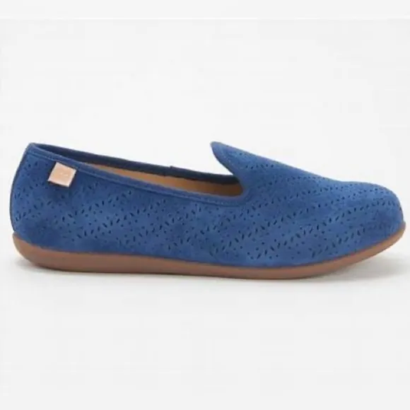 NWOT 💙 Spenco Bailey Orthotic Leather Flat in Peacock Blue