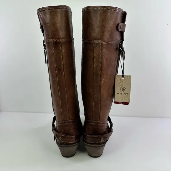 NWT Ariat Women's Wild Flower Brown Western Boots - Size 5.5B
