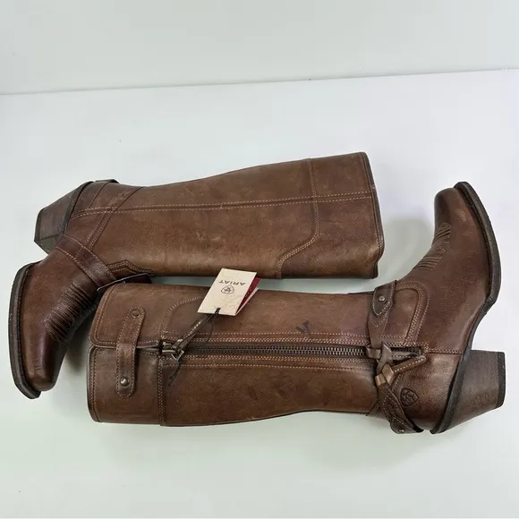 NWT Ariat Women's Wild Flower Brown Western Boots - Size 5.5B