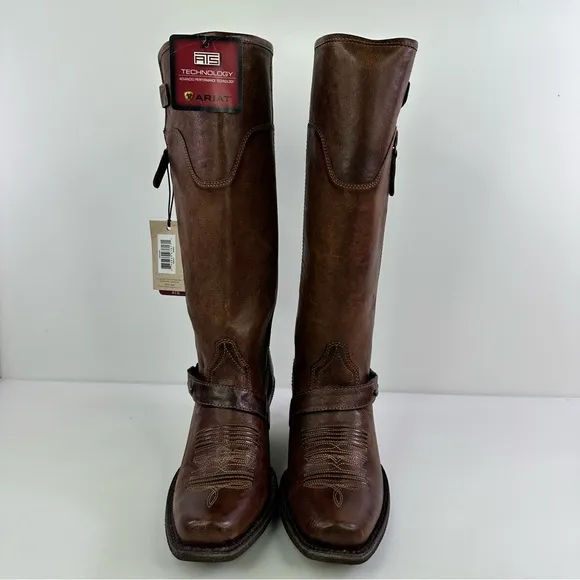 NWT Ariat Women's Wild Flower Brown Western Boots - Size 5.5B