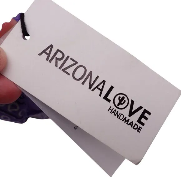 NWT Arizona Love Trekky Apache Bandana Sandals Sz 39 Green Purple Casual