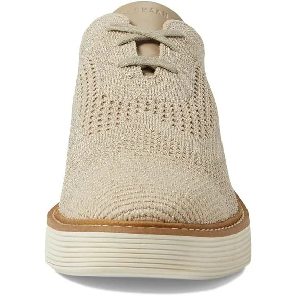 NWT Cole Haan Women's Originalgrand  Stitchlite Oxfords, Rye Knit/Ivory-Size 6