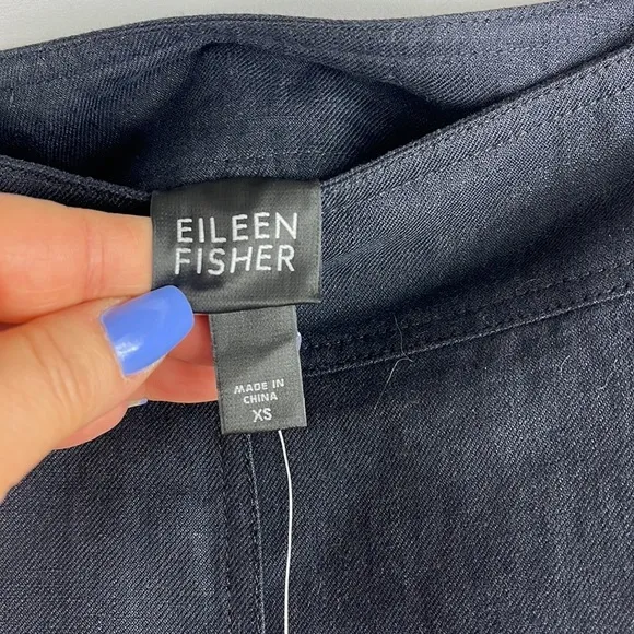 NWT Eileen Fisher washed twill linen a-line skirt lagenlook sustainable  Sz XS
