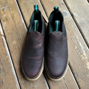 NWT Georgia Giant Brown Leather Wedge Romeo Work Shoe in Men's 11.5 / EU 45