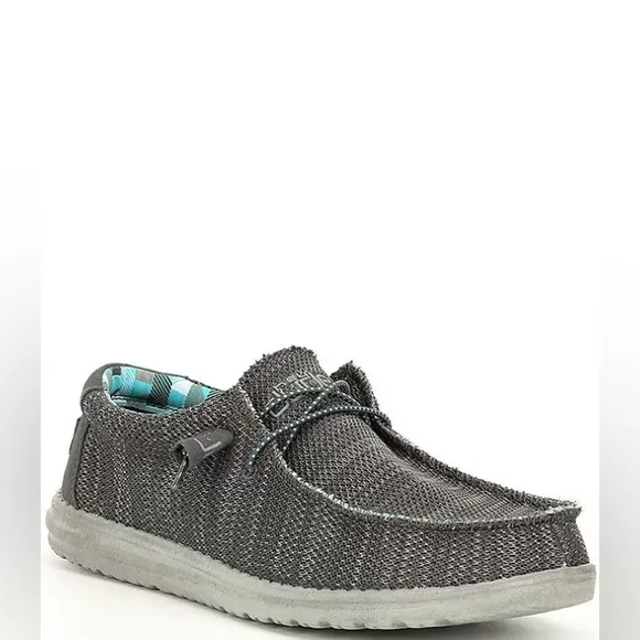 NWT Hey Dude Wally Sox Charcoal Mens Sz 11