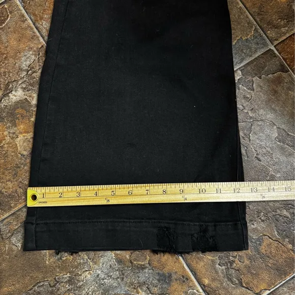 NWT Judy Blue High Waist Tummy Control Destroyed Black Flare Jeans Size 24W