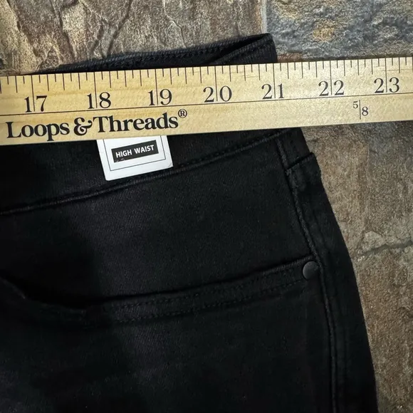 NWT Judy Blue High Waist Tummy Control Destroyed Black Flare Jeans Size 24W