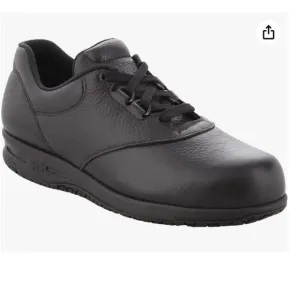 NWT NIB SAS Liberty Oxford Black Leather Shoes Sneakers Made in USA 8N Orthotic