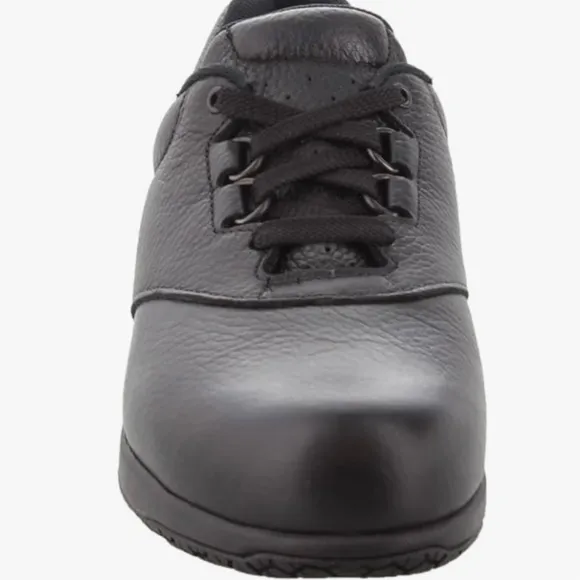 NWT NIB SAS Liberty Oxford Black Leather Shoes Sneakers Made in USA 8N Orthotic