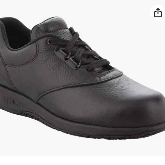 NWT NIB SAS Liberty Oxford Black Leather Shoes Sneakers Made in USA 8N Orthotic