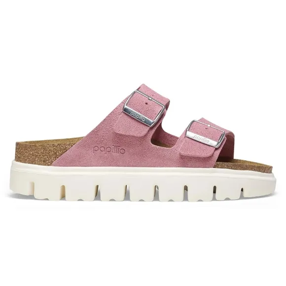 NWT Papillio × By Birkenstock Arizona Chunky Candy Pink Suede Sandals Size 39