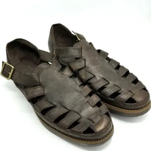NWT Tommy Bahama Men’s 11.5D Maunai Leather Sandals dark brown