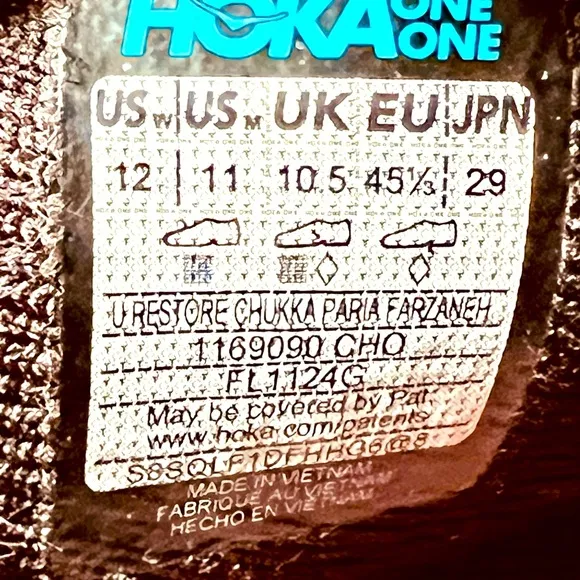OFFER Hoka M-11, W-12 Restore Chukka PariaFarzaneh CHOCOLATE LIKENEW Worn twice