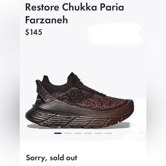 OFFER Hoka M-11, W-12 Restore Chukka PariaFarzaneh CHOCOLATE LIKENEW Worn twice