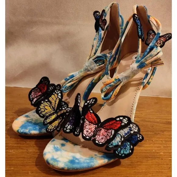 Olivia Miller Athalia Women's Ankle Wrap Heel Sandals New Out of Box Sz 6