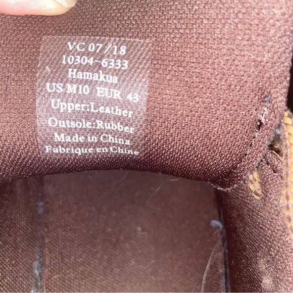 OluKai Hamakua Boots Mens Size 10 Leather Chukka Saddle Shoes Brown Comfort