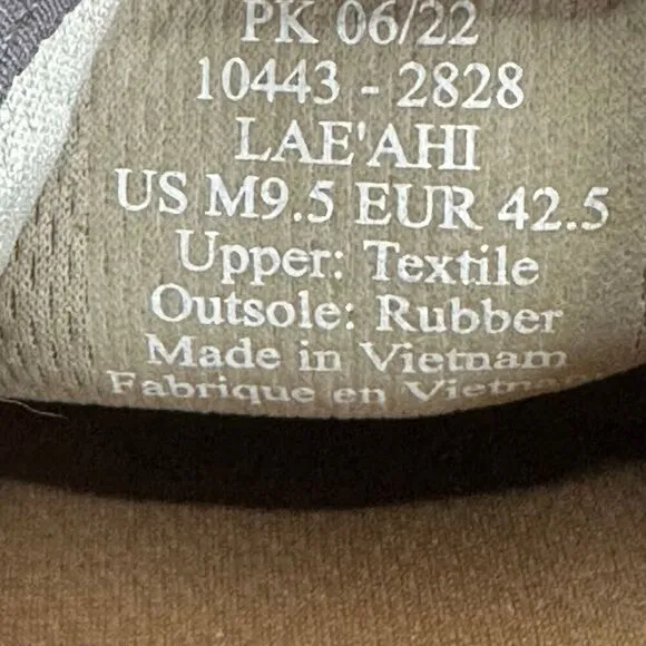 OluKai Lae'ahi Breathable Slip On Casual Shoes Sneakers Men's 9.5 Pavement Gray