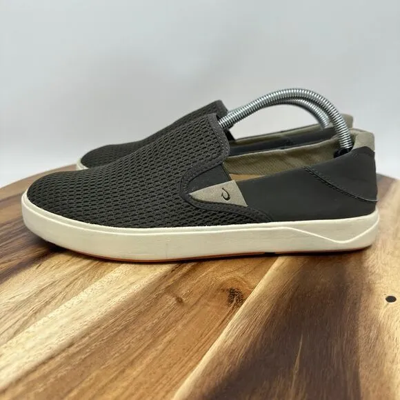 OluKai Lae'ahi Breathable Slip On Casual Shoes Sneakers Men's 9.5 Pavement Gray