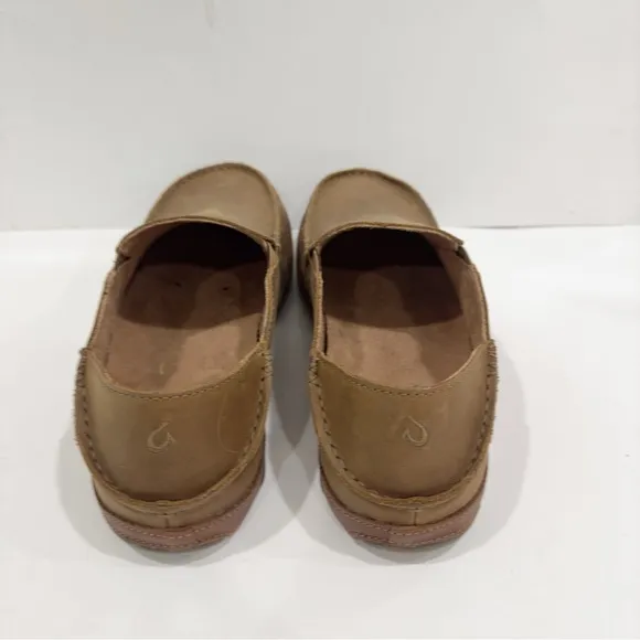 Olukai Moloa Men’s Leather Loafer Slip On Shoes