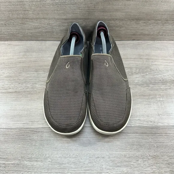 Olukai Nohea Mesh Mens Size 11 Brown Mesh Slip On Casual Shoes Loafers