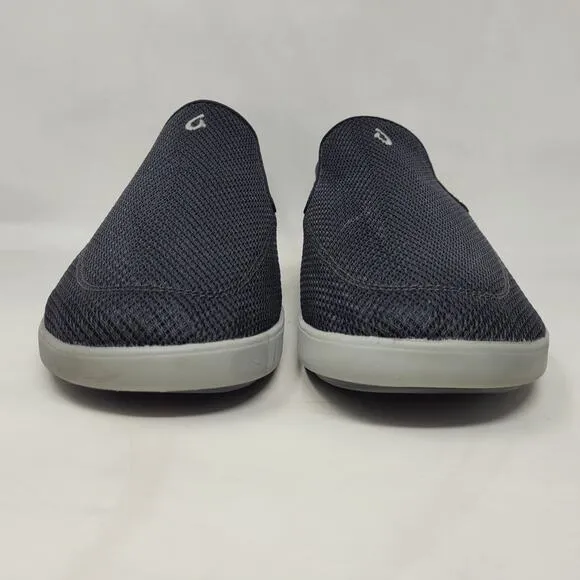 OLUKAI Nohea Pae Shoes Men 11.5 Black Slip On Sneakers Lightweight Breathable