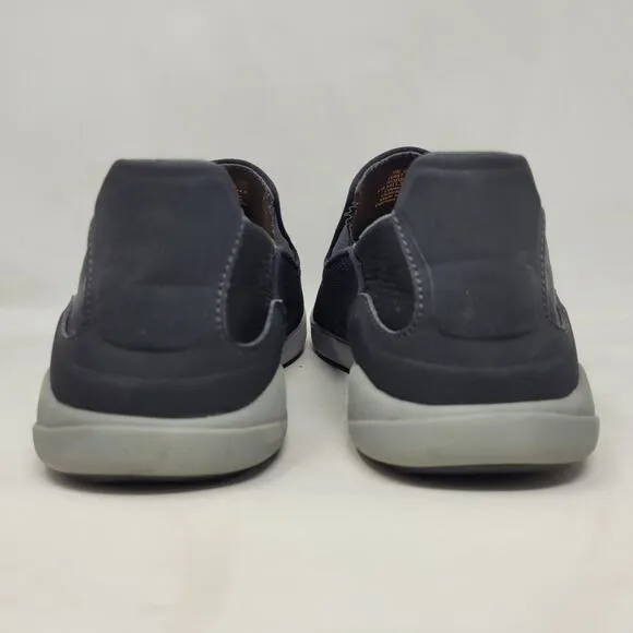 OLUKAI Nohea Pae Shoes Men 11.5 Black Slip On Sneakers Lightweight Breathable