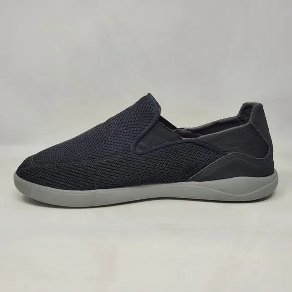 OLUKAI Nohea Pae Shoes Men 11.5 Black Slip On Sneakers Lightweight Breathable
