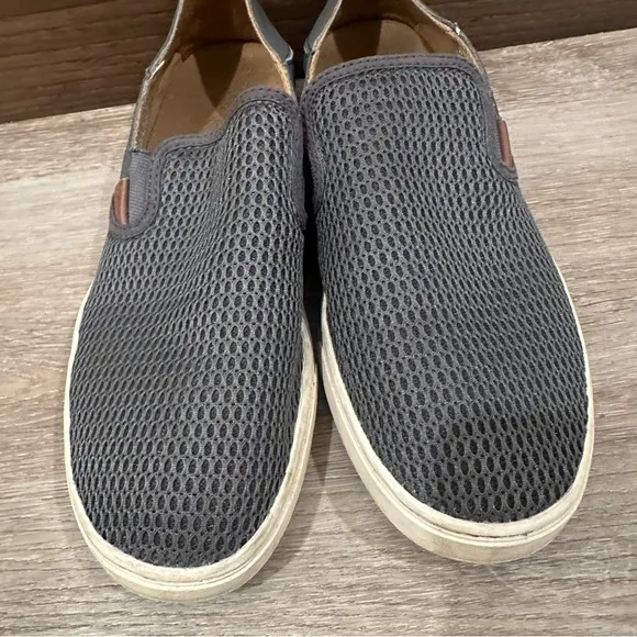 Olukai Pehuea Slip On Shoes Pavement Gray Size 10