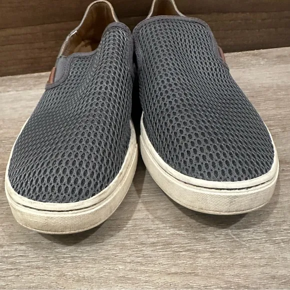 Olukai Pehuea Slip On Shoes Pavement Gray Size 10