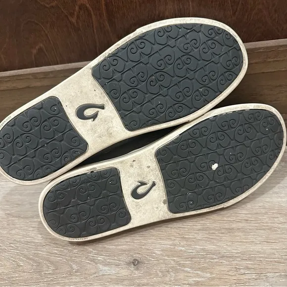 Olukai Pehuea Slip On Shoes Pavement Gray Size 10