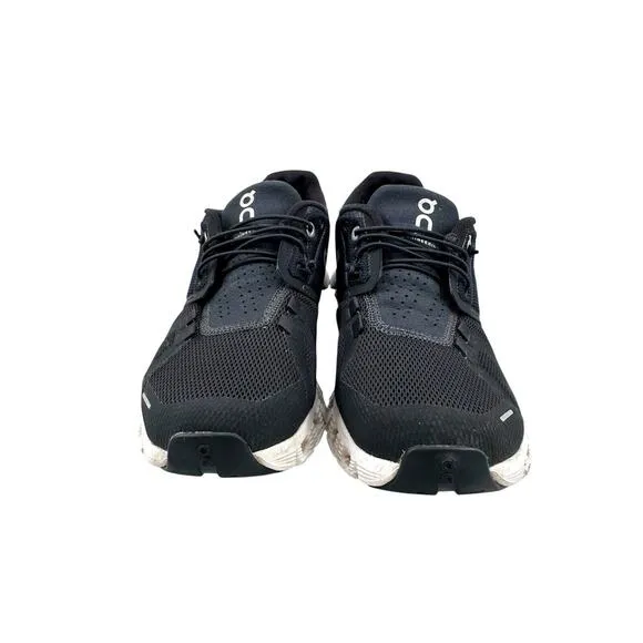 On Cloud 5 Women’s Running Shoes Black/White Sz 7 Athleisure Gym